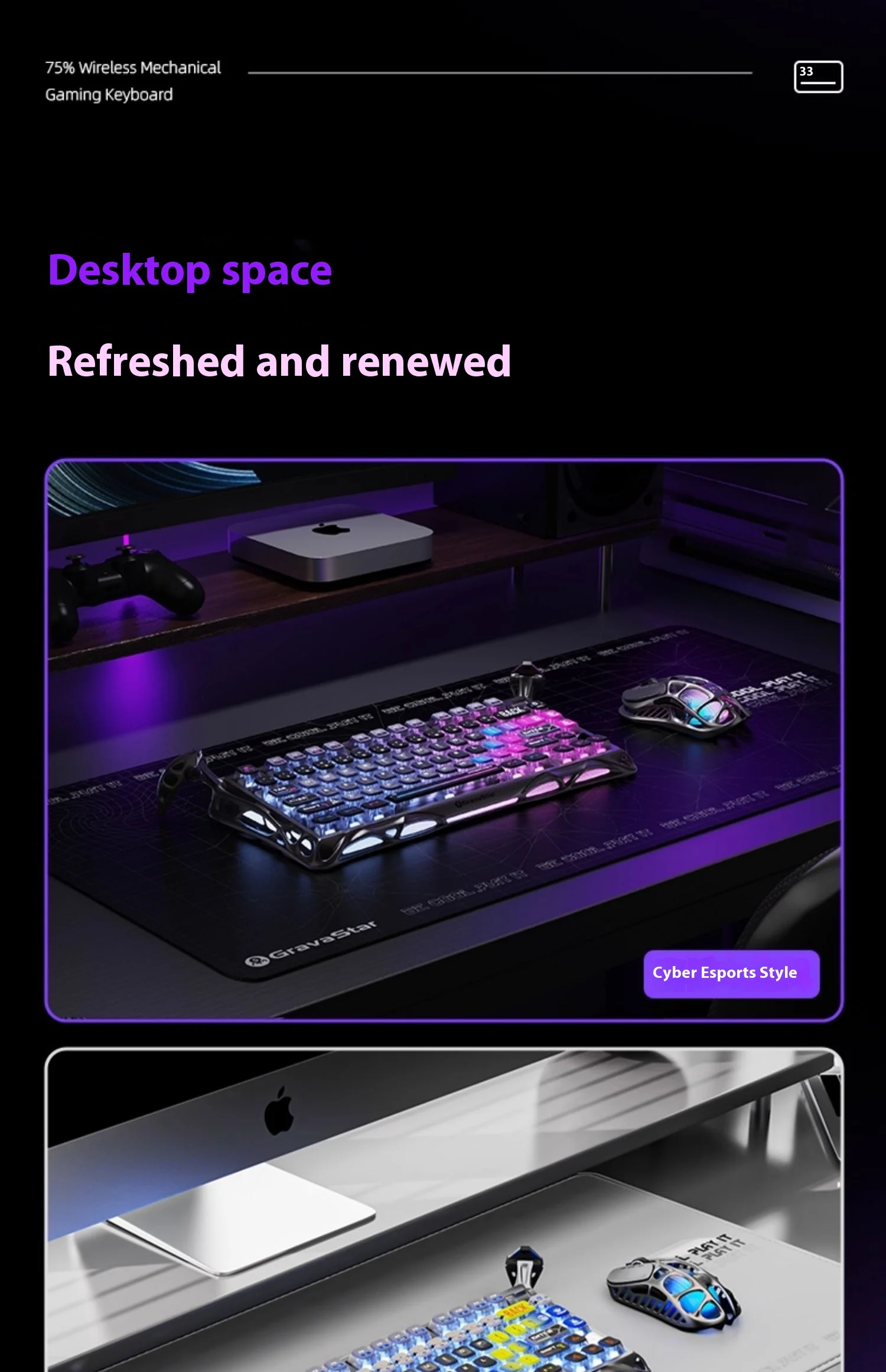 Gravastar 75k1pro Mechanical Keyboard Wireless Gaming Esports Professionali Keyboard Aluminum Customization Computer Peripherals