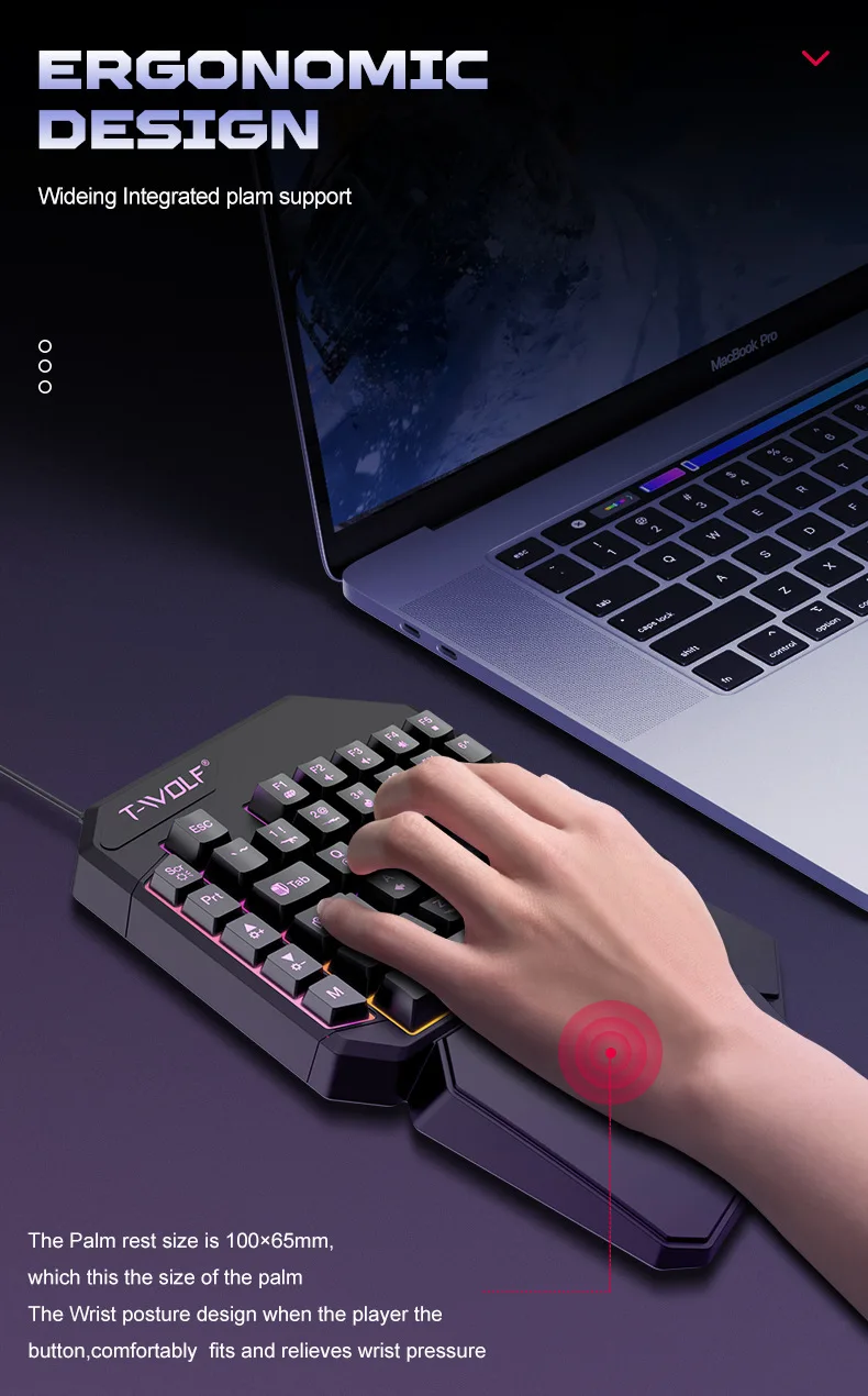 Kit Mobilador Gamer Kit Gaming Keyboard Mouse Mobile Games Converter 5 In 1 Combo One Hand Keyboard Converter Mobile Games TF900