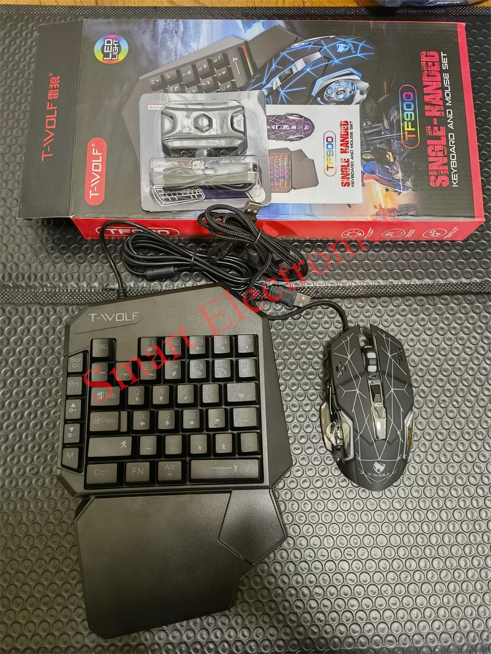 Kit Mobilador Gamer Kit Gaming Keyboard Mouse Mobile Games Converter 5 In 1 Combo One Hand Keyboard Converter Mobile Games TF900