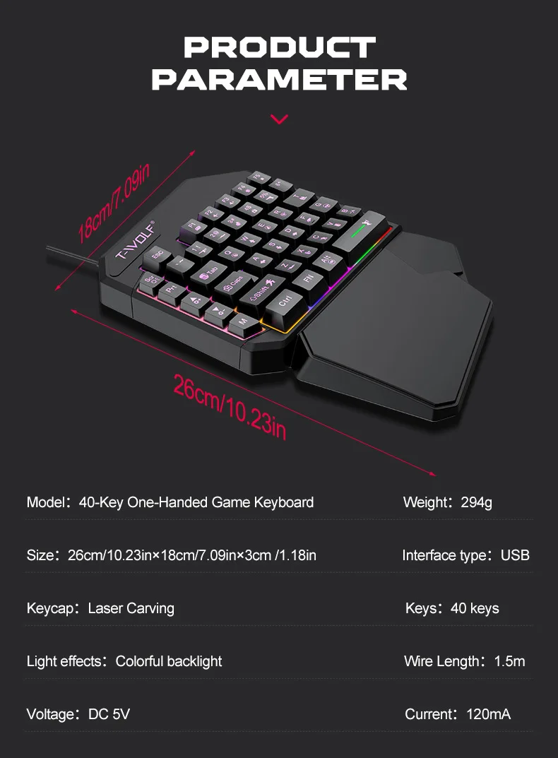 Kit Mobilador Gamer Kit Gaming Keyboard Mouse Mobile Games Converter 5 In 1 Combo One Hand Keyboard Converter Mobile Games TF900