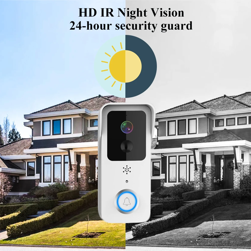 5G 2.4G WiFi Video Doorbell 1080P Tuya Smart Outdoor Wireless Intercom Waterproof Wireless Camera Ringing Bell