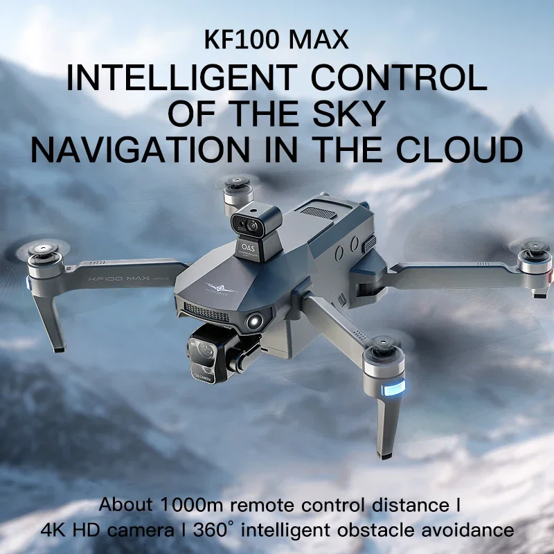 KF100 MAX Drone with 4K Camera 3-Axis Gimbal WiFi Obstacle Avoidance GPS Touch Screen FPV Brushless EIS Electronic Toy